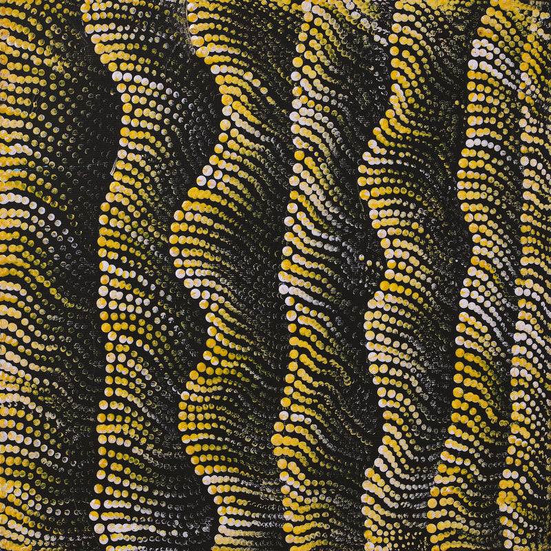 Aboriginal Artwork by Vanessa Nampijinpa Brown, Pamapardu Jukurrpa (Flying Ant Dreaming) - Warntungurru, 30x30cm