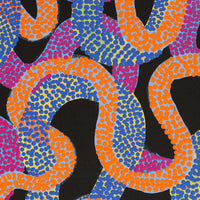 Aboriginal Artwork by Vanetta Nampijinpa Hudson, Warlukurlangu Jukurrpa (Fire country Dreaming), 152x107cm