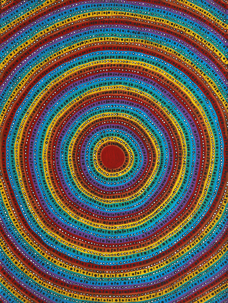 Aboriginal Artwork by Veronica Napangardi Williams, Ngapa Jukurrpa - Pirlinyarnu, 61x46cm