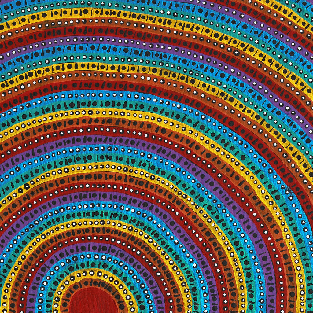 Aboriginal Artwork by Veronica Napangardi Williams, Ngapa Jukurrpa - Pirlinyarnu, 61x46cm