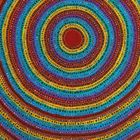 Aboriginal Artwork by Veronica Napangardi Williams, Ngapa Jukurrpa - Pirlinyarnu, 61x46cm