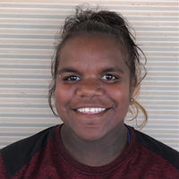 Aboriginal Artwork by Vina Nangala Gallagher, Yankirri Jukurrpa (Emu Dreaming) - Ngarlikurlangu, 46x46cm