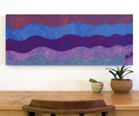 Aboriginal Artwork by Virgillia Multa, Ininti at Muruntji, 100x40cm