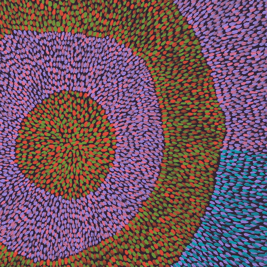 Aboriginal Artwork by Virgillia Multa, Rockholes in my country, 30x30cm