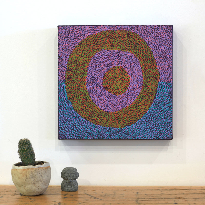 Aboriginal Artwork by Virgillia Multa, Rockholes in my country, 30x30cm