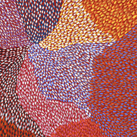Aboriginal Artwork by Virgillia Multa, Bush flowers and seeds, 30x30cm