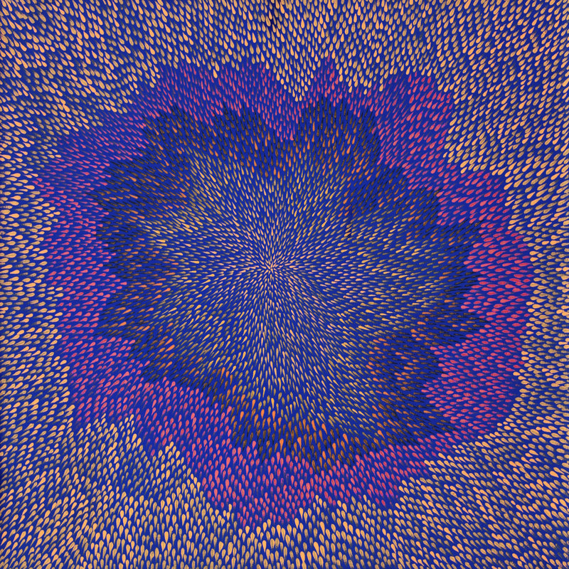 Aboriginal Artwork by Virgillia Multa, Ininti at Muruntji, 50x50cm