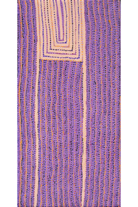 Aboriginal Artwork by Virginia Napaljarri Simms, Mina Mina Jukurrpa (Mina Mina Dreaming), 122x61cm