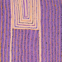Aboriginal Artwork by Virginia Napaljarri Simms, Mina Mina Jukurrpa (Mina Mina Dreaming), 122x61cm