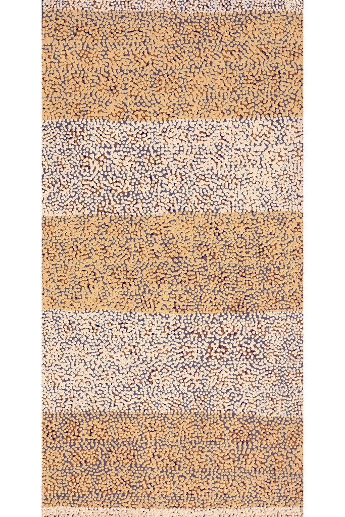 Aboriginal Artwork by Virginia Napaljarri Simms, Mina Mina Jukurrpa (Mina Mina Dreaming), 91x46cm