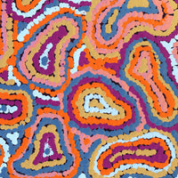 Aboriginal Artwork by Virginia Napaljarri Sims, Mina Mina Jukurrpa - Ngalyipi, 30x30cm