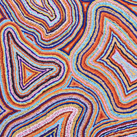 Aboriginal Artwork by Virginia Napaljarri Sims, Mina Mina Jukurrpa - Ngalyipi, 91x91cm