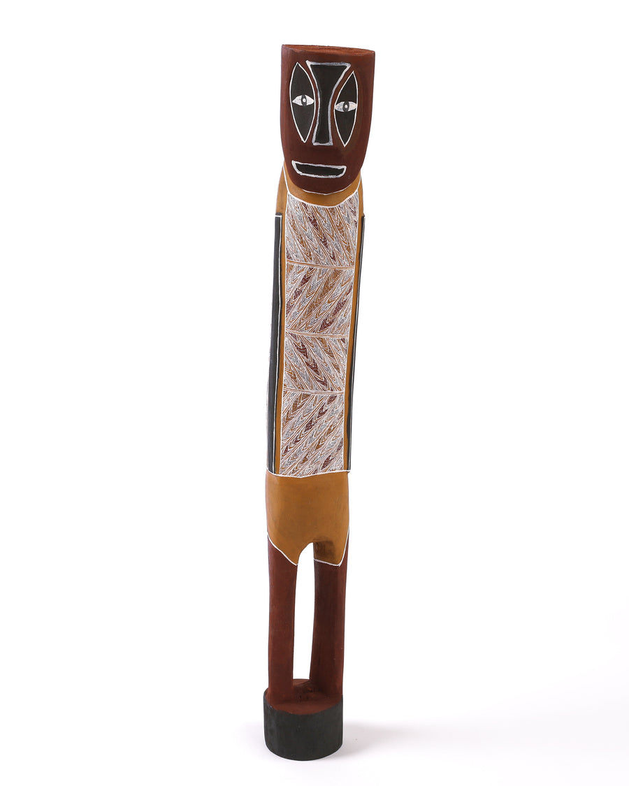 Aboriginal Artwork by Manharr Wirrpanda, Mokuy Sculpture