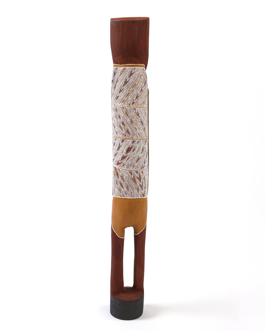 Aboriginal Artwork by Manharr Wirrpanda, Mokuy Sculpture
