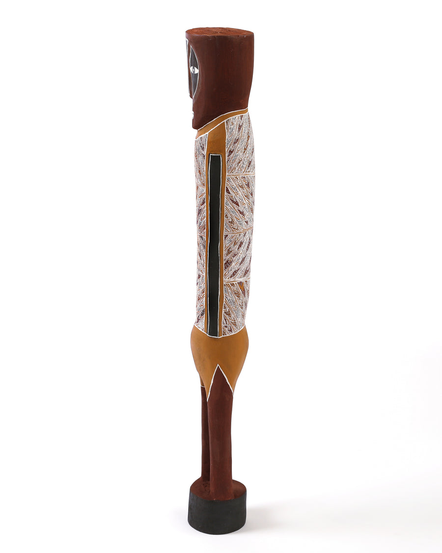 Aboriginal Artwork by Manharr Wirrpanda, Mokuy Sculpture