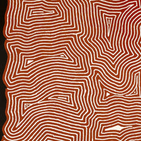 Aboriginal Artwork by Walter Jangala Brown, Tingari Cycle, 107x107cm