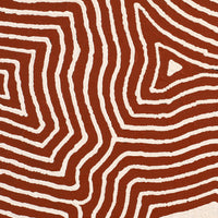 Aboriginal Artwork by Walter Jangala Brown, Tingari Cycle, 107x107cm