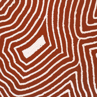 Aboriginal Artwork by Walter Jangala Brown, Tingari Cycle, 107x76cm