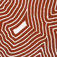 Aboriginal Art by Walter Jangala Brown, Tingari Cycle, 107x76cm - ART ARK®