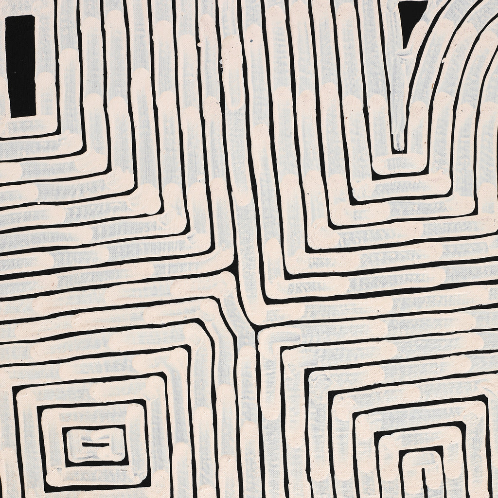 Aboriginal Artwork by Walter Jangala Brown, Tingari Cycle, 152x122cm