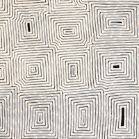 Aboriginal Artwork by Walter Jangala Brown, Tingari Cycle, 152x122cm
