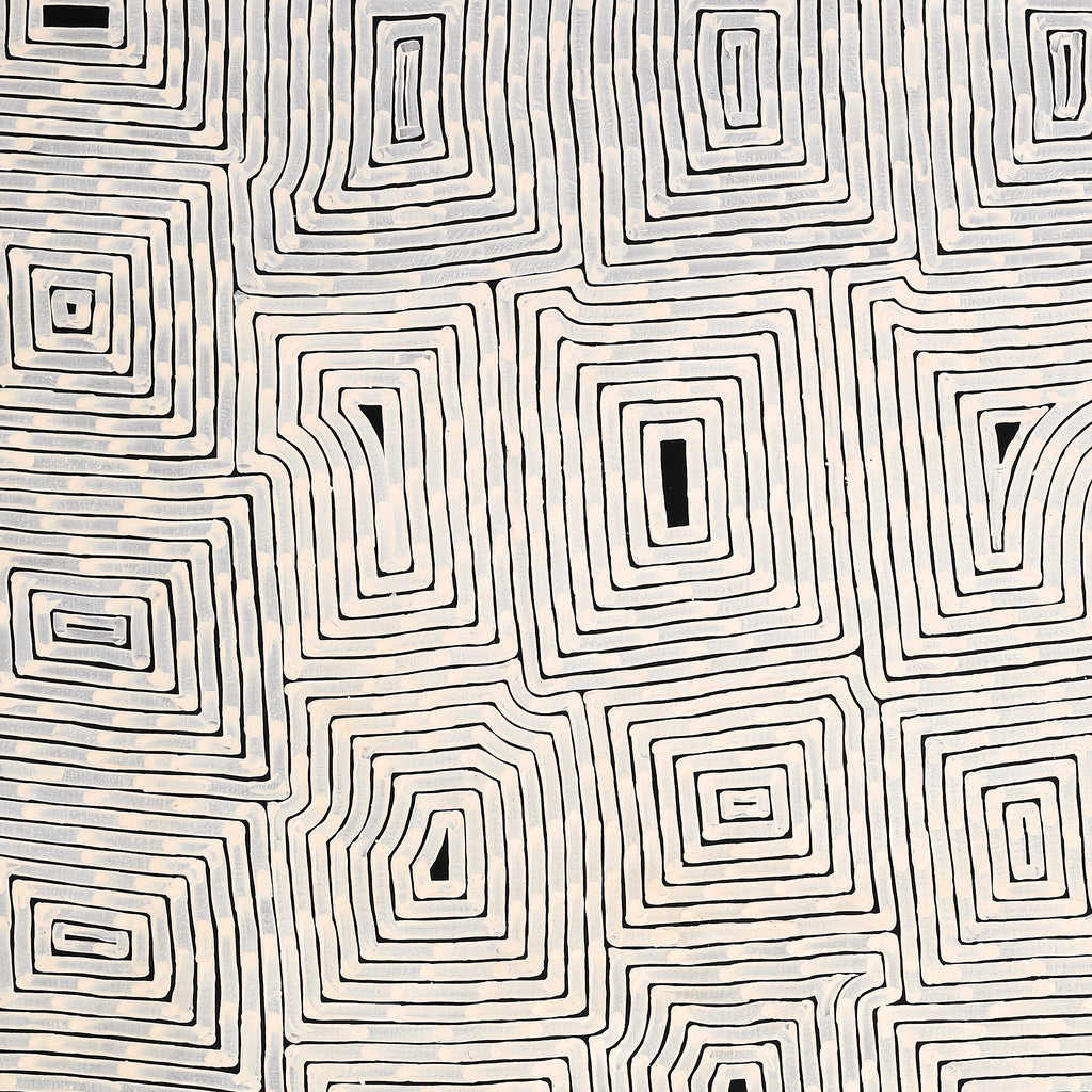 Aboriginal Artwork by Walter Jangala Brown, Tingari Cycle, 152x122cm