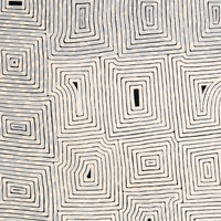 Aboriginal Artwork by Walter Jangala Brown, Tingari Cycle, 152x122cm