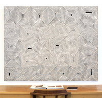Aboriginal Artwork by Walter Jangala Brown, Tingari Cycle, 152x122cm