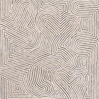 Aboriginal Artwork by Walter Jangala Brown, Tingari Cycle, 152x76cm