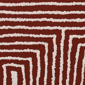 Aboriginal Artwork by Walter Jangala Brown, Tingari Cycle, 183x183cm - ART ARK®