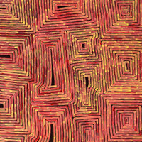 Aboriginal Artwork by Walter Jangala Brown, Tingari Cycle, 183x107cm