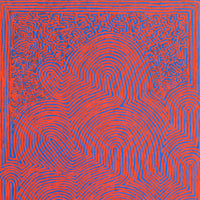 Aboriginal Artwork by Walter Jangala Brown, Tingari Cycle, 122x76cm