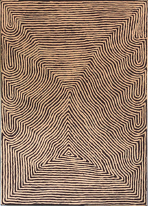 Aboriginal Artwork by Walter Jangala Brown, Tingari Cycle, 107x76cm - ART ARK®