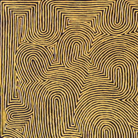 Aboriginal Artwork by Walter Jangala Brown, Tingari Cycle, 182x107cm