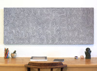 Aboriginal Artwork by Walter Jangala Brown, Tingari Cycle, 151x61cm