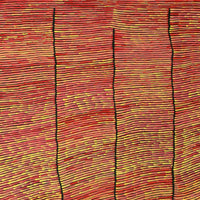 Aboriginal Artwork by Walter Jangala Brown, Tingari Cycle, 182x107cm