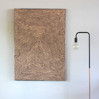 Aboriginal Artwork by Walter Jangala Brown, Tingari Cycle, 107x76cm