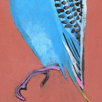 Aboriginal Artwork by Wilma Napangardi Poulson, Birds that live around Yuendumu, 46x30cm