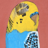 Aboriginal Artwork by Wilma Napangardi Poulson, Birds that live around Yuendumu, 46x30cm