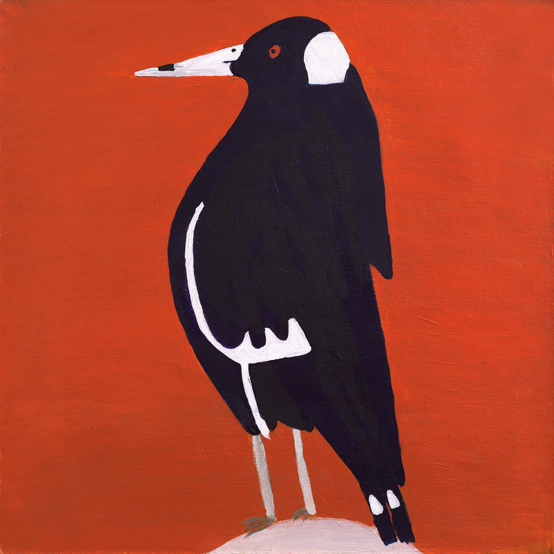 Aboriginal Artwork by Wilma Napangardi Poulson, Birds that live around Yuendumu, 61x61cm