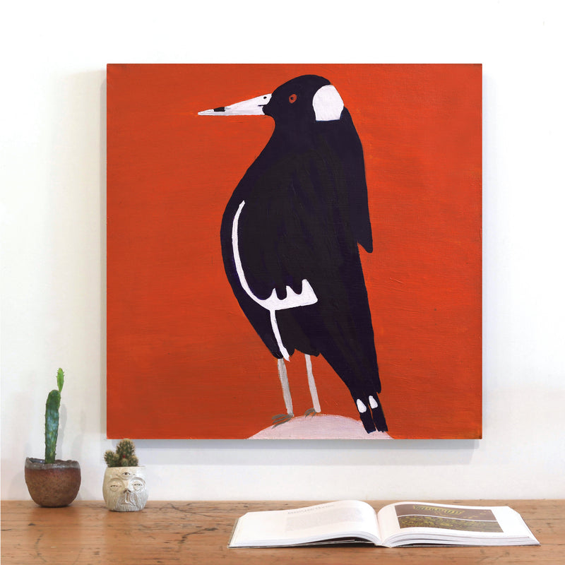 Aboriginal Artwork by Wilma Napangardi Poulson, Birds that live around Yuendumu, 61x61cm