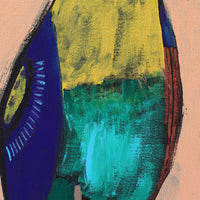 Aboriginal Artwork by Wilma Napangardi Poulson, Birds that live around Yuendumu, 76x46cm