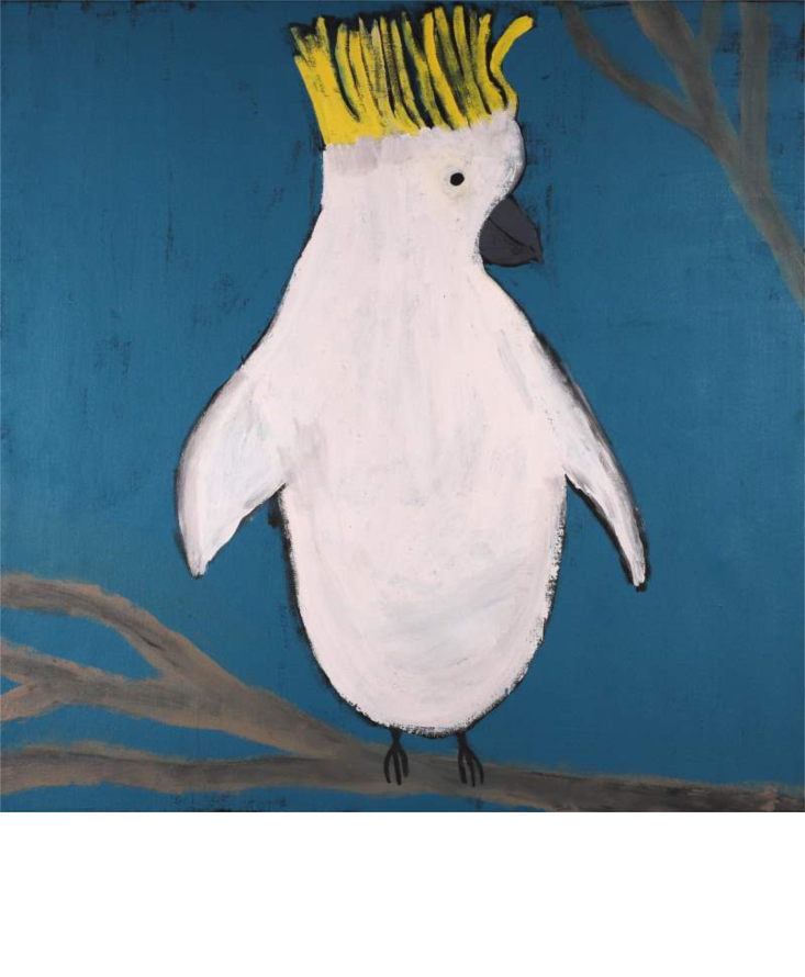 Aboriginal Artwork by Wilma Napangardi Poulson, Birds that live around Yuendumu, 76x76cm