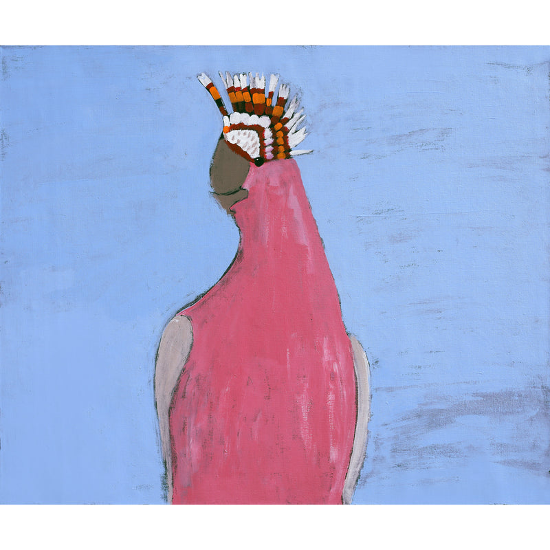 Aboriginal Artwork by Wilma Napangardi Poulson, Birds that live around Yuendumu, 91x76cm