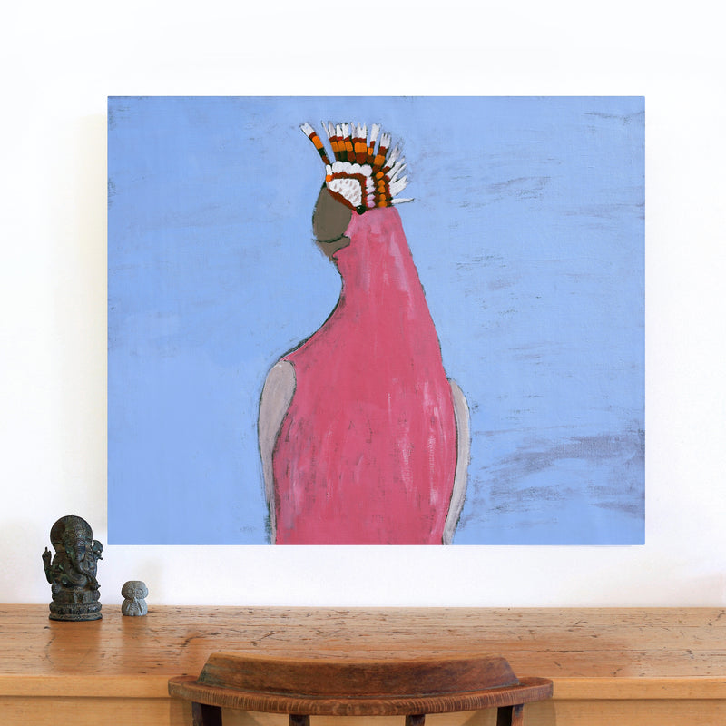 Aboriginal Artwork by Wilma Napangardi Poulson, Birds that live around Yuendumu, 91x76cm