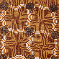 Aboriginal Artwork by Yangi Yangi Fox, Kungkarangkalpa (Seven Sisters Story), 122x61cm