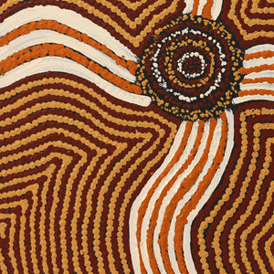 Aboriginal Artwork by Yangi Yangi Fox, Kungkarangkalpa (Seven Sisters Story), 122x61cm - ART ARK®