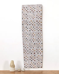 Aboriginal Artwork by Yimula Munuŋgurr, Djapu Design, 116x34cm Bark