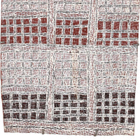 Aboriginal Artwork by Yimula Munuŋgurr, Djapu Design, 98x39cm Bark