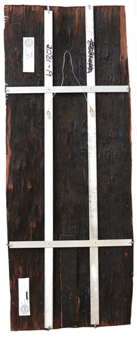 Aboriginal Artwork by Yimula Munuŋgurr, Djapu Design, 98x39cm Bark